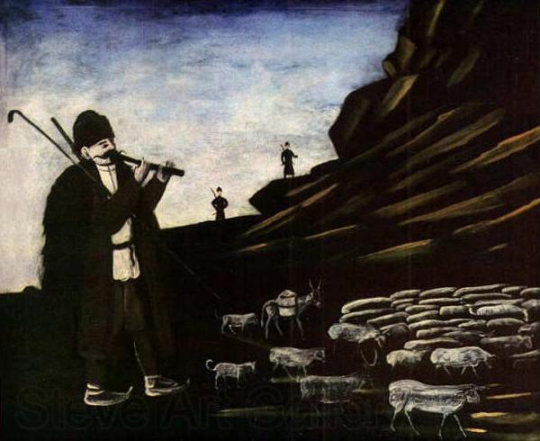 Niko Pirosmanashvili A Shepherd with His Flock France oil painting art